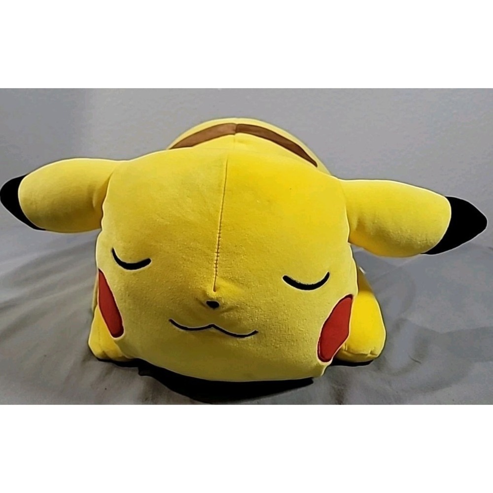 Pokémon 18" Sleeping Pikachu Plush Jazwares Jumbo Large Stuffed Animal Pillow‎